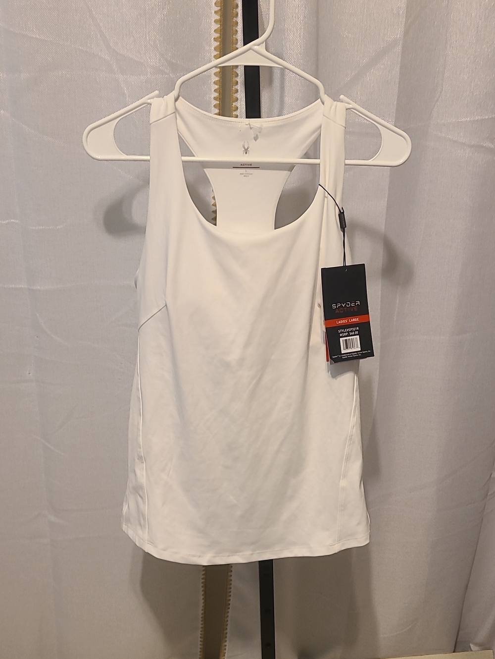 White Spyder Active Women's Athletic Tank Top Size Large